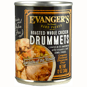 Evanger's Hand Packed: Roasted Chicken Drummet - 13 oz